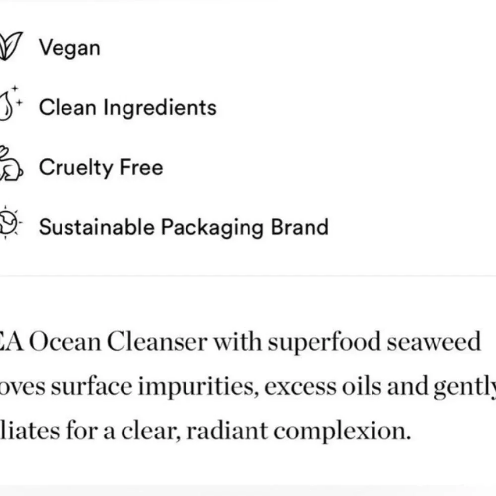 OSEA Ocean Cleanser Mini‎ NWT